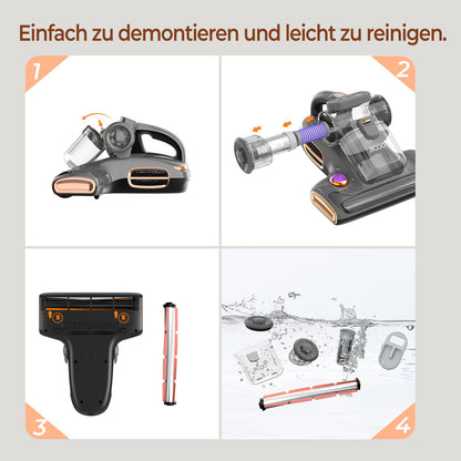 JIGOO T600 Milbensauger mit UV-Licht & Heissluft - 700W