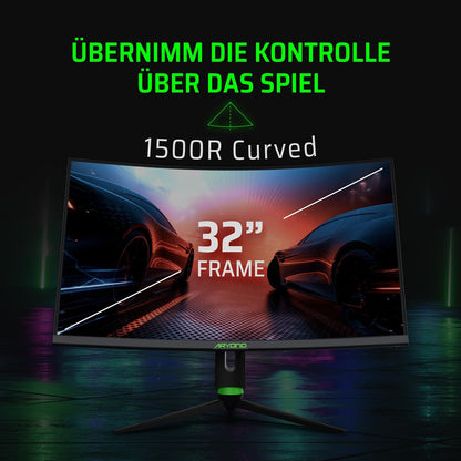 Aryond A32 V2 Curved Gaming Monitor - 32 Zoll QHD 180Hz