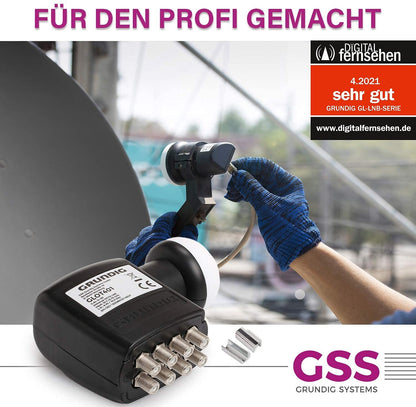 GSS Octo LNB 8-fach mit LTE-Filter, 0,1 dB, Wetterschutzkappe