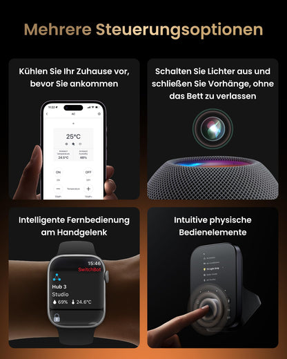 SwitchBot Hub 3 Smart Home Hub mit Matter, IR & Thermo/Hygro