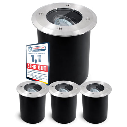 SSC-LUXon JUAVI Bodenspot Aussen GU10 IP67 befahrbar - 4er Set