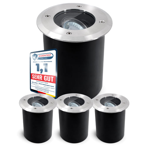 SSC-LUXon JUAVI Bodenspot Aussen GU10 IP67 befahrbar - 4er Set