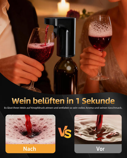 Redsack WP-007 Elektrischer Weindekanter & Likörspender, Schwarz