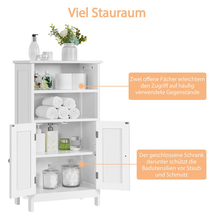 Yaheetech Mehrzweckschrank Kommode Doppeltür Weiss