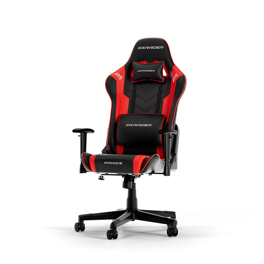 DXRacer PRINCE L Gaming Stuhl - Schwarz & Rot PVC Leder