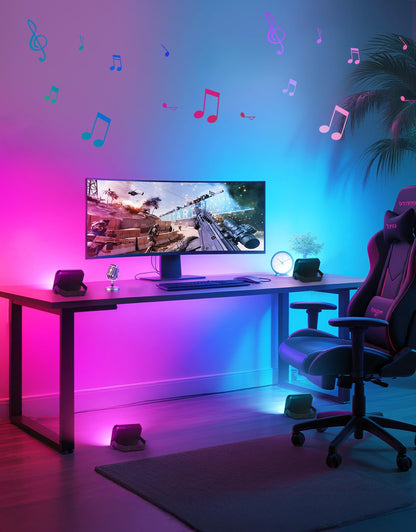 OUTON Smart LED Flutlicht Gartenbeleuchtung – 24W 4er Set