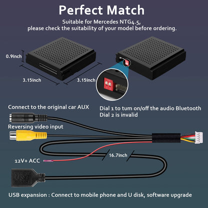 CARabc Wireless Carplay Android Auto Interface MB NTG4.5