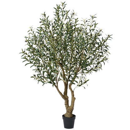 VeriNatural Künstlicher Olivenbaum 180 cm, Kunstpflanze mit Topf