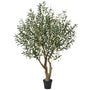 VeriNatural Künstlicher Olivenbaum 180 cm, Kunstpflanze mit Topf