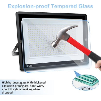 ProLux 500W LED Aussenstrahler Fluter - 6000K Kaltweiss