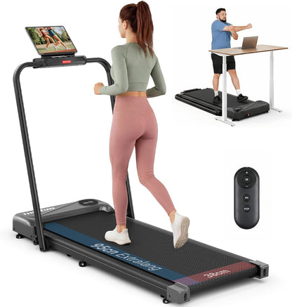 THERUN Laufband klappbar – Walking Pad für Zuhause 10 km/h. Kompaktes, faltbares Laufband für Cardio-Training zu Hause bis 10 km/h.