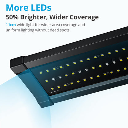 NICREW ClassicLED G2 Aquarium Beleuchtung - 118-150cm Süsswasser