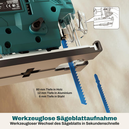KIESBOHR CSJ001 Akku Stichsäge Makita 18V kompatibel – ohne Akku