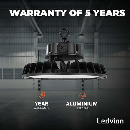 Ledvion UFO LED Hallenstrahler Dimmbar 120-160-200W IP65