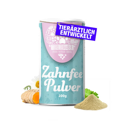 TIERLIEBHABER Zahnfee Pulver – Zahnpflege für Hunde, 200 g
