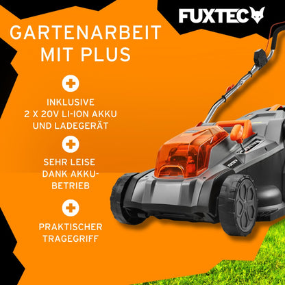Fuxtec Akku Rasenmäher E2RM43 40V - 43cm Schnittbreite