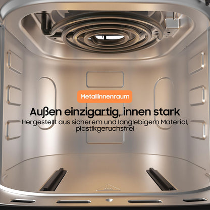 Airfryer XL Heissluftfritteuse 6.5L – Metall-Innenraum