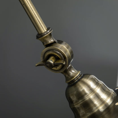 HOMCOM Bogenlampe Stehleuchte, Retro-Design E27 Fassung – Bronze