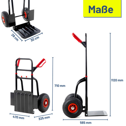 Pallit Diablo-F Sackkarre klappbar 200 kg Luftreifen