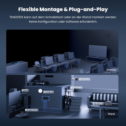 Tenda TEM2010X Unmanaged 2.5G Netzwerk Switch - 8x 2.5G, 2x 10G SFP+