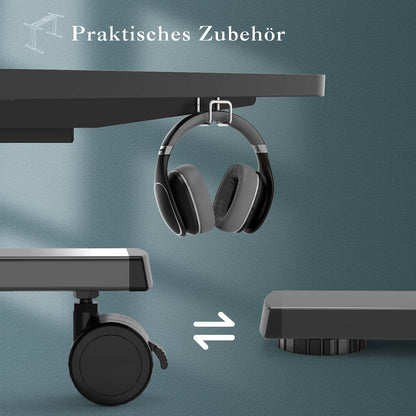 JUMMICO Elektrisches Steh-Schreibtischgestell – Schwarz