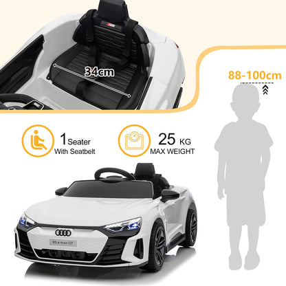 LEADZM Elektroauto 12V mit Fernbedienung Kinderfahrzeug - Weiss