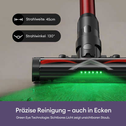 Ultenic U18 Pro Akku-Staubsauger 55000 Pa, 80 Min Laufzeit, rot
