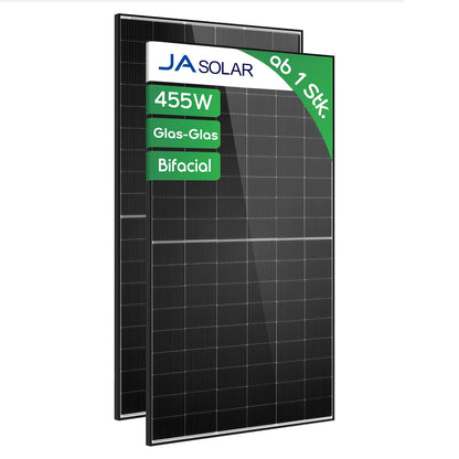 Ja Solar JAM54D40 LB Solarpanel – 455W Bifacial Black Frame
