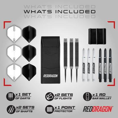 Red Dragon Pegasus Steeldarts 23 g – 80 % Tungsten Dartpfeile Set