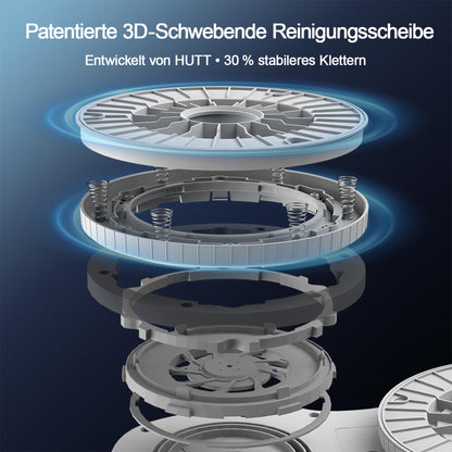 HUTT S7 Plus Fensterputzroboter, kabellos, 6500 Pa, Sprühfunktion