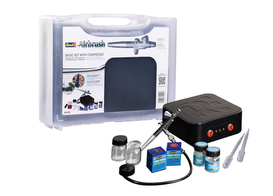 Revell 39195 Airbrush Basic Set - Mit Spritzpistole & Kompressor
