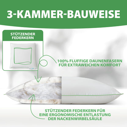 Welldora Premium Nackenstützkissen – 80x80, mittelfest