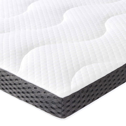 Amazon Basics Gel-Schaum Topper - 90x200cm, 7cm Höhe. Rechteckig, hellbeige. Verbessert den Schlafkomfort als Matratzenauflage.