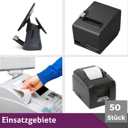 Thermorollen Kassenrollen für Bondrucker 80x80x12mm - BPA Frei