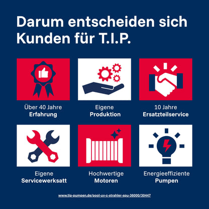T.I.P. UV-C Strahler SPU 36000 UV Edelstahl für Pools und Teiche