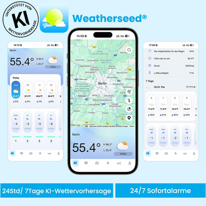 Sainlogic SA6 Plus 12-in-1 WLAN-Wetterstation mit Regenmesser
