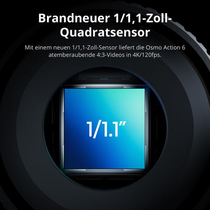 DJI Osmo Action 6 Erweiterte Combo, Action-Cam mit variabler Blende