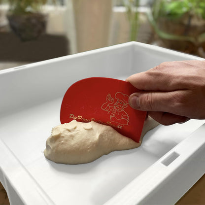 RoyalFay Pizzaballenbox 3er Set Gärbox 30x40x8 cm mit Deckel, weiss