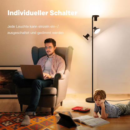 SIBRILLE Stehlampe LED Deckenfluter Dimmbar - CCT 36W