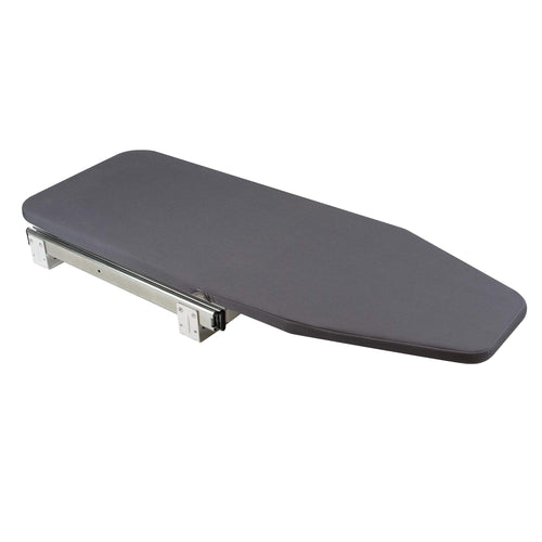 Emuca Klappbares Einbau-Bügelbrett 810x300 mm mit Bezug. Kompaktes, klappbares Bügelbrett mit Bezug zum platzsparenden Bügeln.