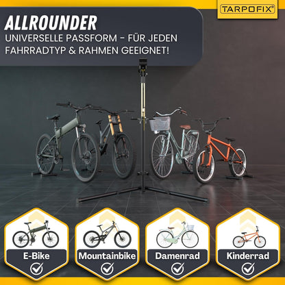 Tarpofix® Fahrrad Montageständer Profi/E-Bike – 50kg