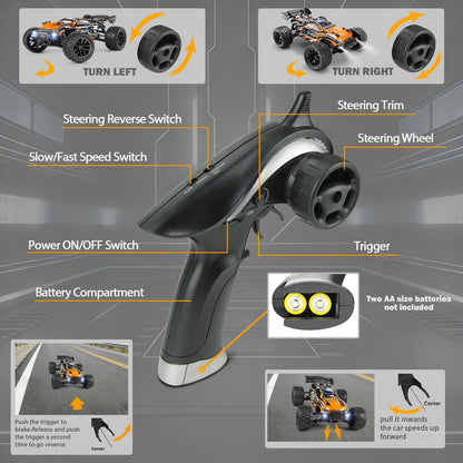 HAIBOXING RC Auto 4WD Offroad Buggy 1:18, 36 km/h, 2.4 GHz