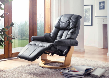 MCA Relaxsessel Calgary 2 – Stoff hellgrau/naturbraun