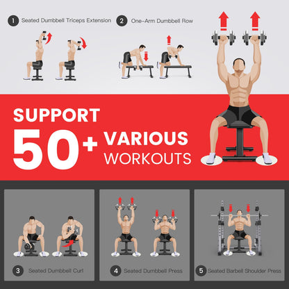 PASYOU PW100 Fitness Hantelbank Flachbank – Heimtraining