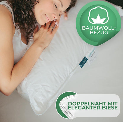 Federkissen Made in Germany Kopfkissen - 80x80 cm 2er Set