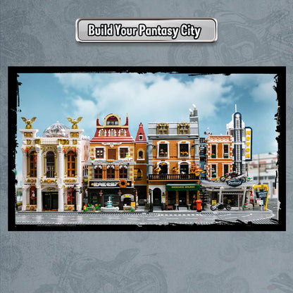 PANTASY Retro Motorrad-Diner & Bar Architektur Bauset