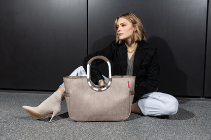 reisenthel loopshopper L Shopper herringbone mokka, 25 Liter