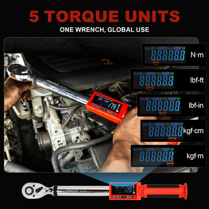 Hairich Digitaler Drehmomentschlüssel 1/2" – 11-220 Nm