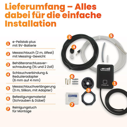 esyoil e-Peilstab - Digitale Füllstandsanzeige für Heizöltank