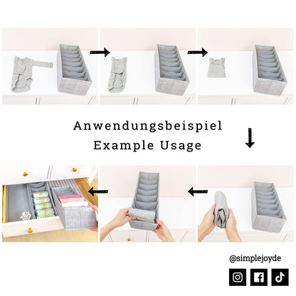 SIMPLE JOY HEMNES Double Organizer 8er Set für IKEA HEMNES 160 cm